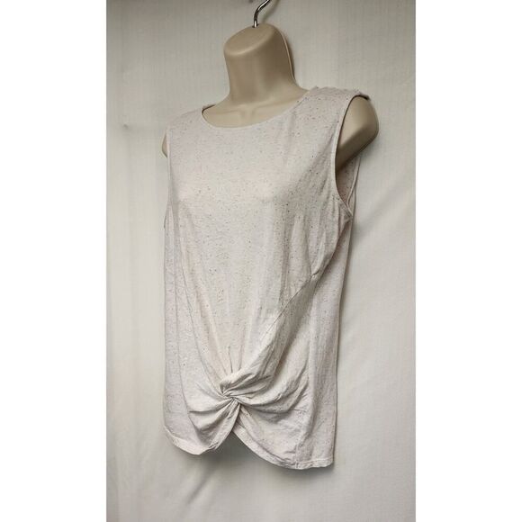 Loft Outlet Sleeveless Knotted Hem Top Size Small - Picture 4 of 5